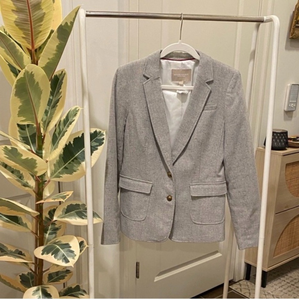 Banana Republic Light Gray Blazer